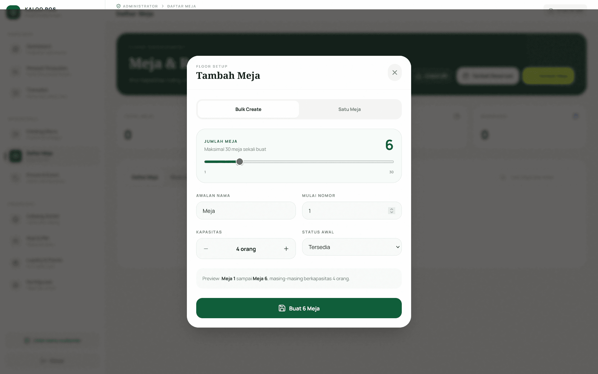 Tab Bulk Create